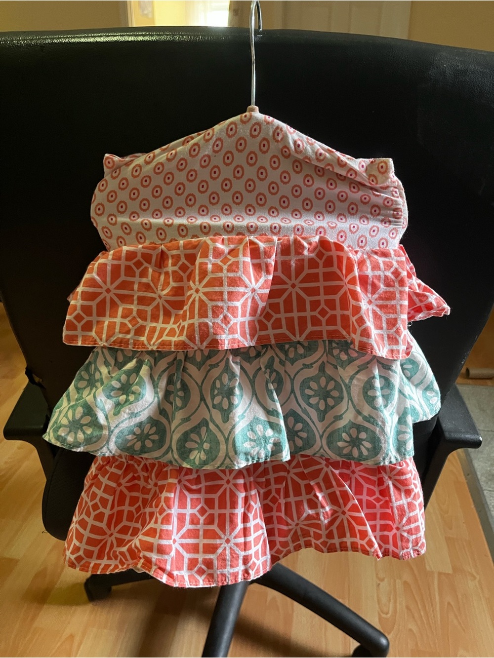 Levtex hanging diaper stacker Ruffle Tiered